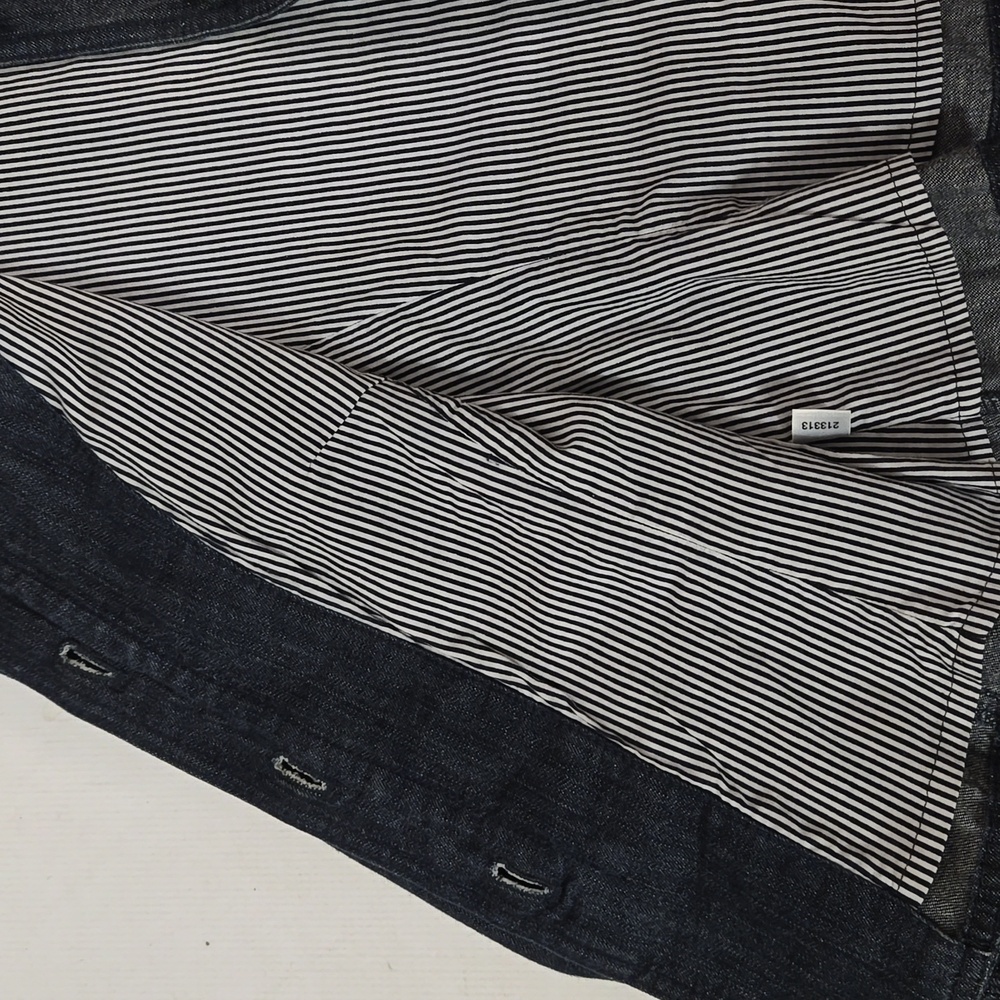 LOFT Denim Ruffle Jacket - Picture 5 of 9